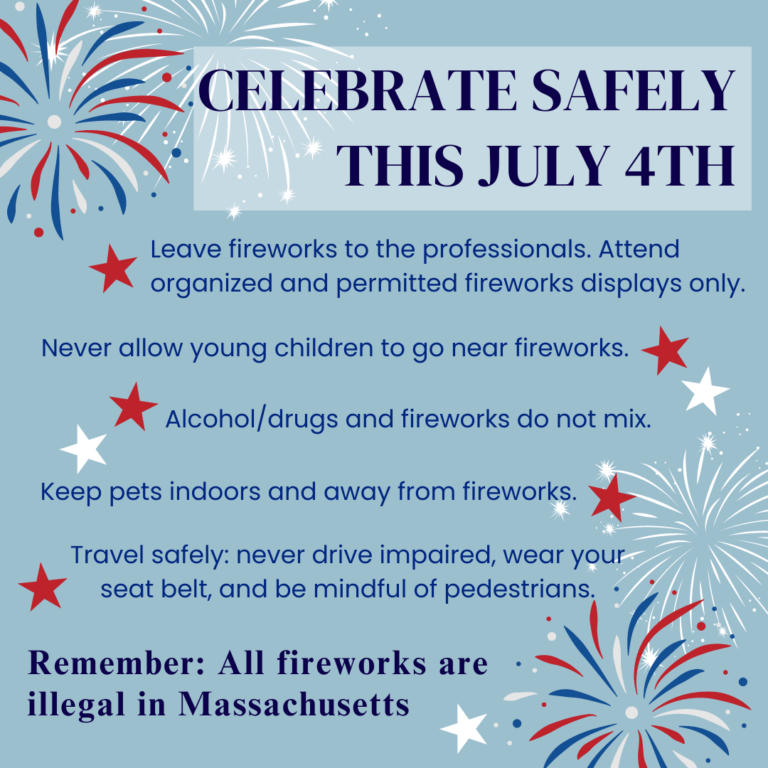 Wayland Police, Fire Departments Share Tips for Safe Fourth of July ...